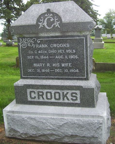 Mary R Snouffer Crooks 1846 1904 Find A Grave Memorial