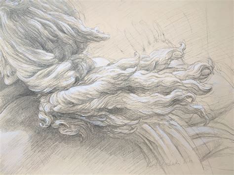 Silverpoint drawing on Behance