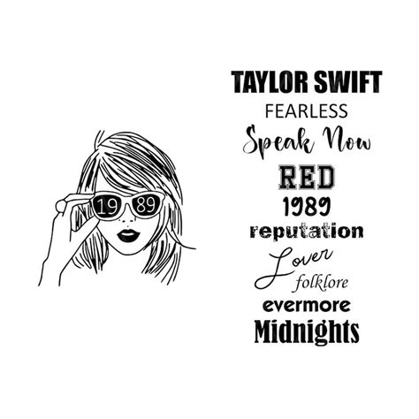 Bundle Taylor Swift Albums SVG | Taylor's Version, Png | Dig - Inspire ...