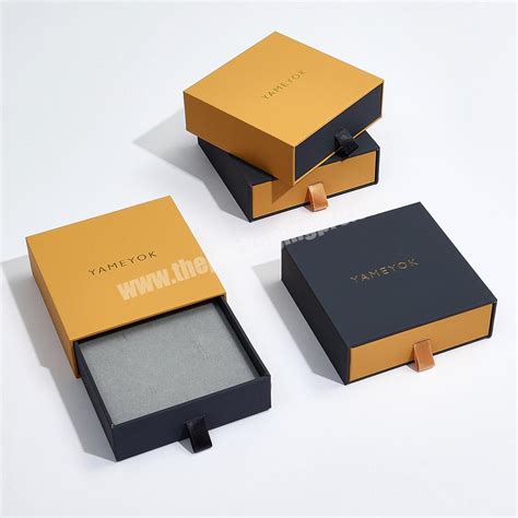 Custom Luxury Sliding Box Small Cardboard Gift Box Paper Drawer Jewelry