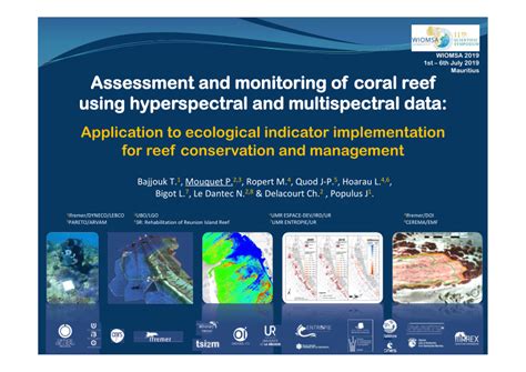 Pdf Assessment And Monitoring Of Coral Reef Using Hyperspectral And