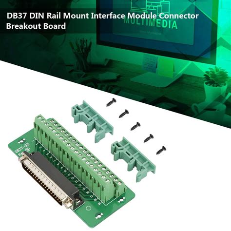 Tebru Db Din Rail Mount Interface Module Male Female Connector