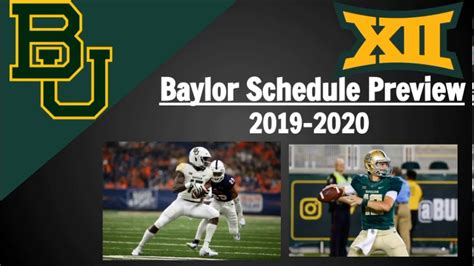 Baylor Football Schedule 2023 Printable