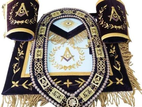 Masonic Regalia Free Mason Grand Lodge Master Mason Purple Apron