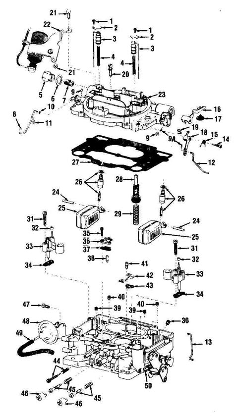 Rochester Quadrajet Carburetor Exploded View