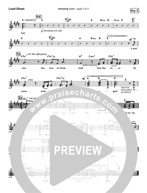 Amazing Love Sheet Music Pdf Graham Kendrick Praisecharts