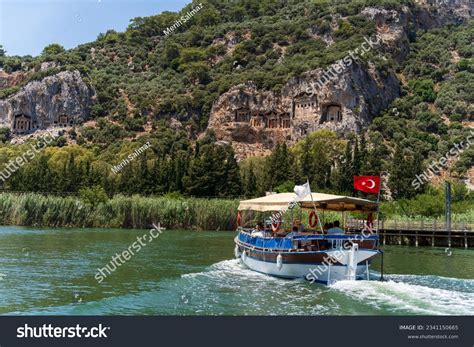 Turkey Touristic Area Dalyan Ortaca Kaunos Stock Photo