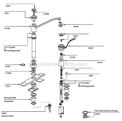 Moen Kitchen Faucet Parts List Dandk Organizer