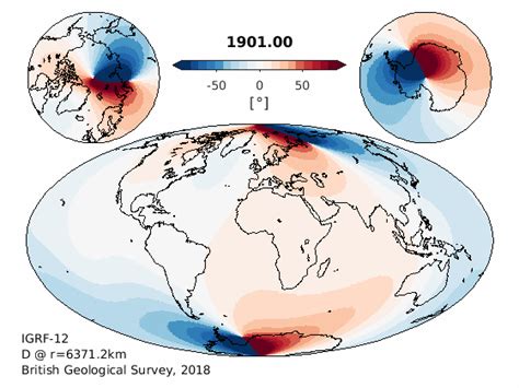 Earth Magnetic Field Map