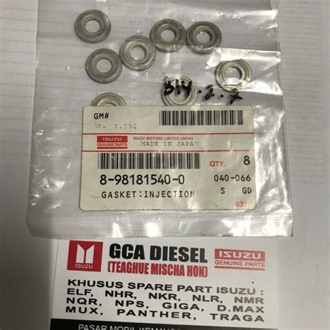 GASKET PACKING NOZZLE INJECTION PUMP DMAX 4JJ1 4JK1 MUX ASLI Lazada