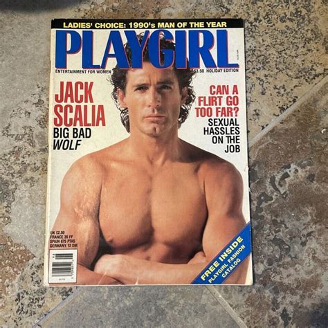 PLAYGIRL MAGAZINE JAN 1990 Men Posing Nude Women S Interest Jack Scalia 17 49 PicClick UK