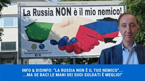 INFO DISINFO la Russia non è il tuo nemico ma se baci le mani