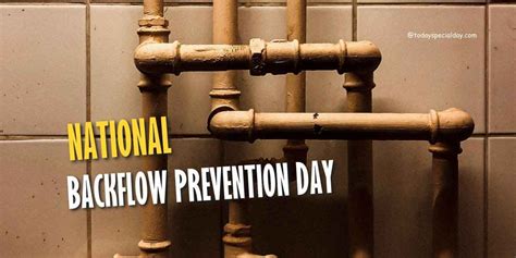 National Backflow Prevention Day August 16 History Facts Quotes