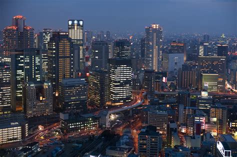 Free Stock Photo 6013 Nighttime Urban Osaka Freeimageslive