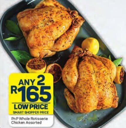 PnP Whole Rotisserie Chicken Assorted Offer At Pick N Pay