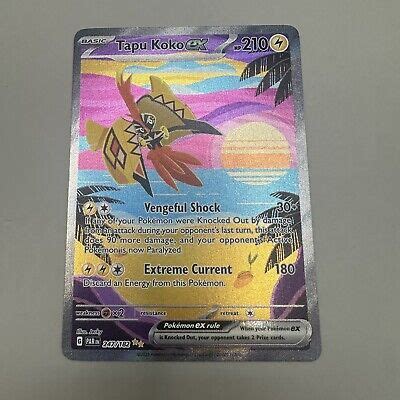 Pok Mon Tcg Tapu Koko Ex Paradox Rift Holo Special Illustration