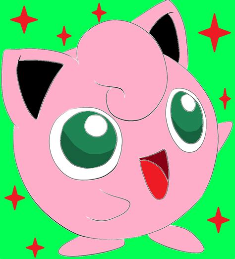 Jigglypuff With Four Point Stars By Alexthepurplekirby On Deviantart