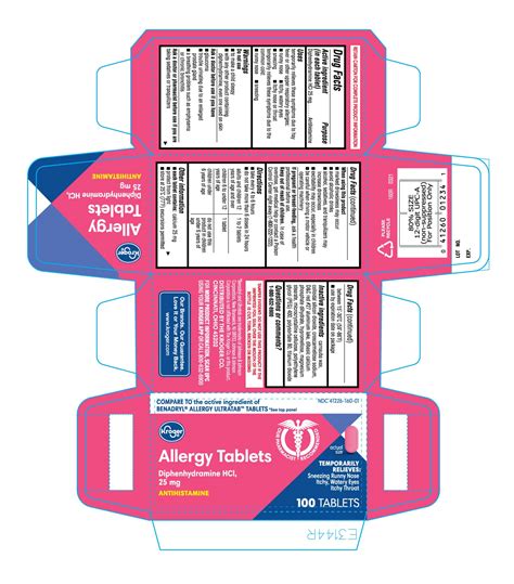 160r Kroger 41226 160 Diphenhydramine Hydrochloride Tablets