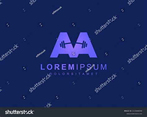 Initial Letter Logo Purple Letter Negative Stock Vector Royalty Free
