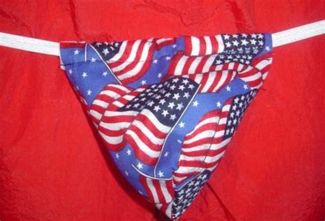 Men S USA AMERICAN FLAG G String Thong Lingerie By Pmtreasurechest