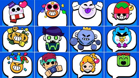 ALL 207 EXCLUSIVE PINS IN BRAWL STARS YouTube