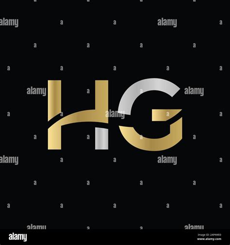 Plantilla Vectorial De Diseño De Logotipo De Carta Hg Ilustración Del