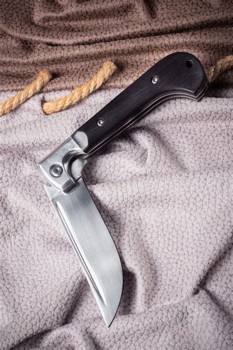 Нож Складной на подшипнике Пчак сталь Elmax, накладки черный граб (NEW ...
