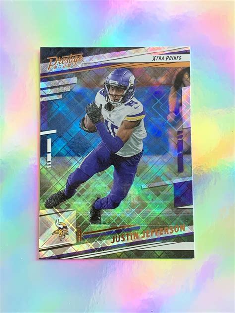 Panini Prestige Xtra Points Diamond Justin Jefferson For