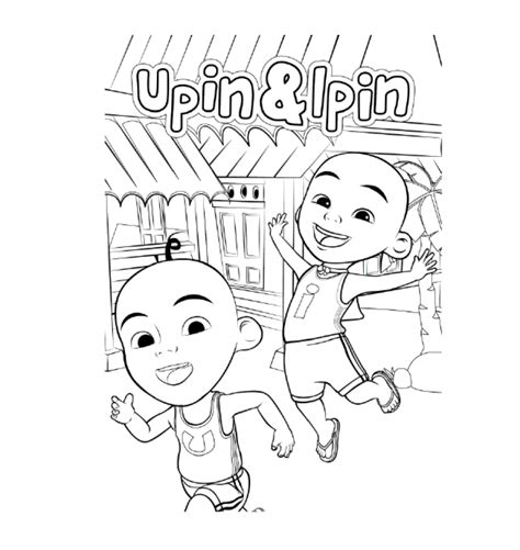 Detail Mewarna Gambar Upin Ipin Koleksi Nomer 12