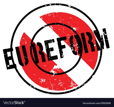 Eu Reform Rubber Stamp Royalty Free Vector Image