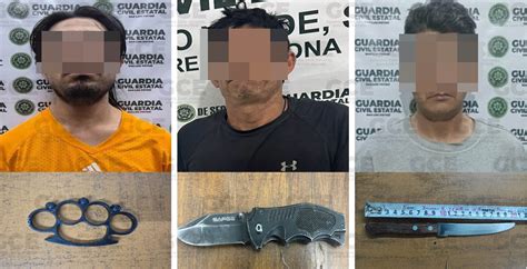 Tres detenidos por portación de arma prohibida El Heraldo de San Luis