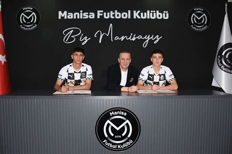 Kerem ve Osman ile profesyonel sözleşme imzaladık Manisa Futbol Kulübü