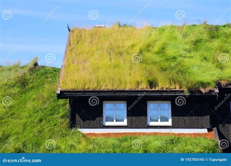 Norway Sod Roof Traditional House Stock Image Image Of Town Norway