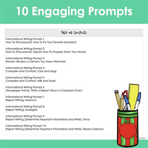 Informational Writing Prompts For Third Grade Made By Teachers