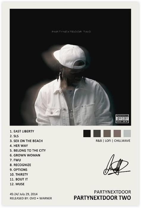 Amazon Wanmly Partynextdoor Poster Partynextdoor Two Music Album