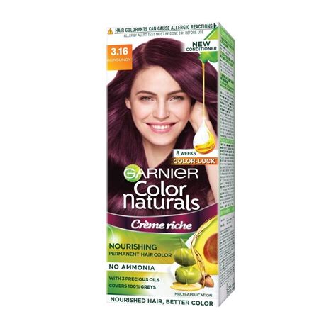 GARNIER Color Naturals Creme Riche Shade 3 16 BURGUNDY NOURISHING