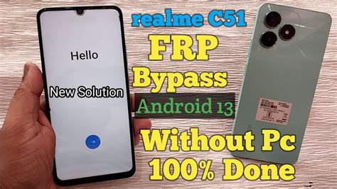 Realme C51 FRP Bypass Android 13 New Trick Realme RMX 3830 FRP