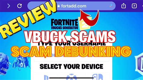 Free Fortnite Vbucks Scam Website And Add Debunking And Review Proof