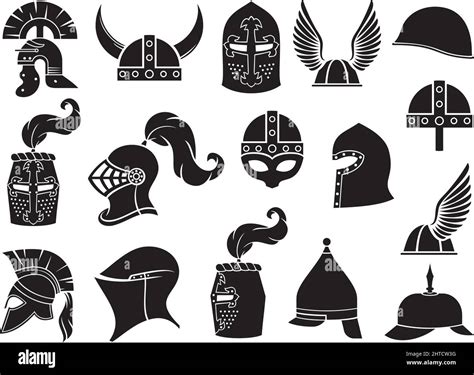 Military Helmets Set Vector Illustration Stock Vector Image And Art Alamy