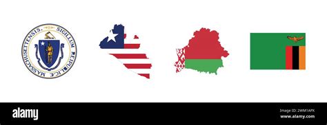 Flag of Zambia, Seal of Massachusetts, Flag map of Liberia, Flag map of ...