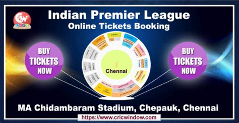 Ipl Tickets Ma Chidambaram Stadium Match Tickets Price