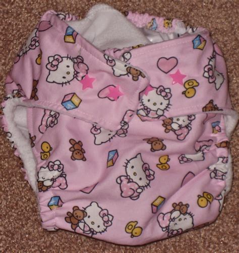 Hello Kitty Cloth Diaper Aio2 Cover By Peachbutter On Etsy