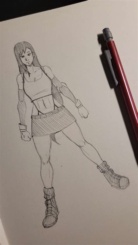 Little Tifa Doodle That I Made Last Night Rfinalfantasy