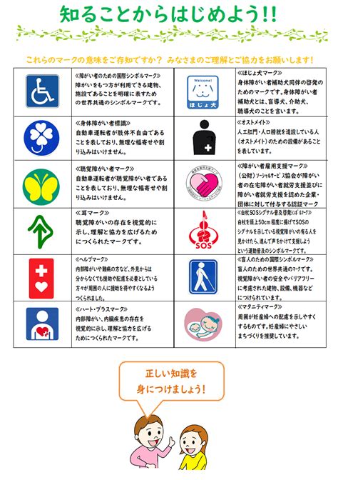 知ることからはじめようこれらのマークの意味をご存知ですか／橿原市公式ホームページ