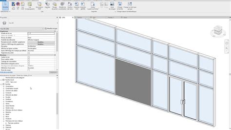 Revit Insertion D Une Porte Dans Un Mur Rideau De Youtube