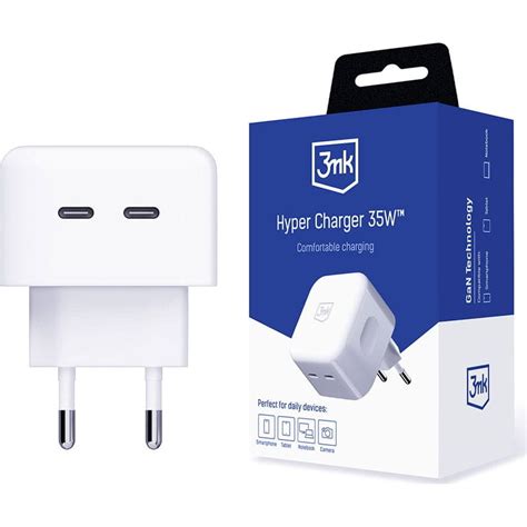 Adowarka Sieciowa Mk Hyper Gan Charger W Usb C Qc Pd Bia A