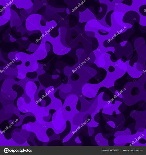 Camo Bright Purple Print Texture Vector Illustration Abstract Pattern