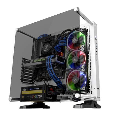 Case เคส Thermaltake Core P3 Tempered Glass Snow Edition