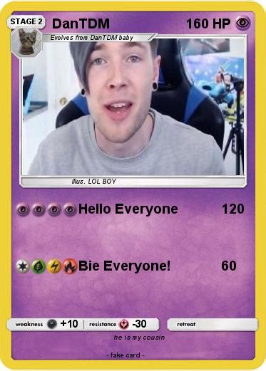 Pokémon Dantdm 1161 1161 Hello Everyone My Pokemon Card