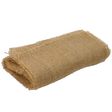 Jute Table Runner With Fringed Edge